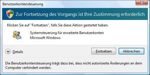 Windows Vista Benutzer