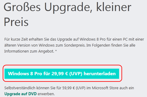 Windows 8 Upgrade - Bild 1