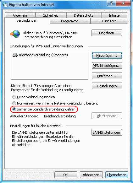 Windows 7 Eigenschaften von Internet 3
