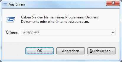 Windows 7 Update aufrufen
