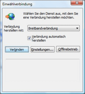 Windows Vista Einwählverbindung 2