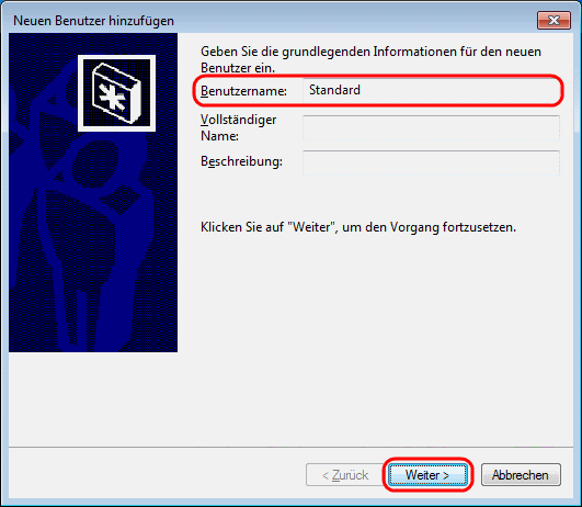 Windows 7 neuen Benutzer hinzufügen