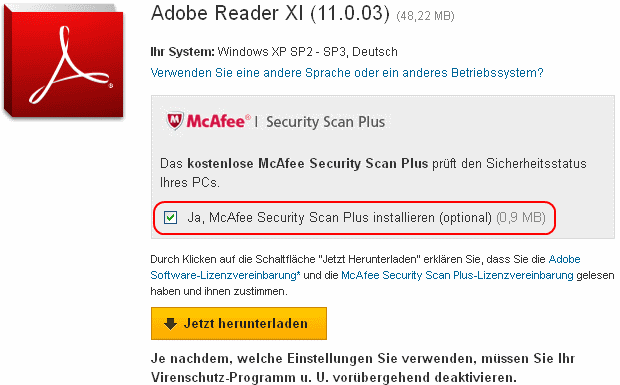 Adobe Acrobat Reader installieren