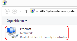 Windows 8.1 Ethernet-Verbindung prüfen