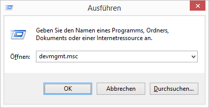 Windows 8.1 Geräte-Manager aufrufen