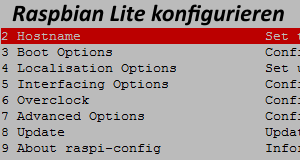 Raspbian Lite konfigurieren